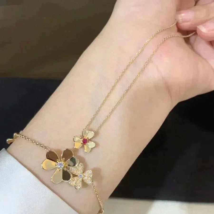 [VA]FRIVOLE GOLD FLOWER NECKLACE