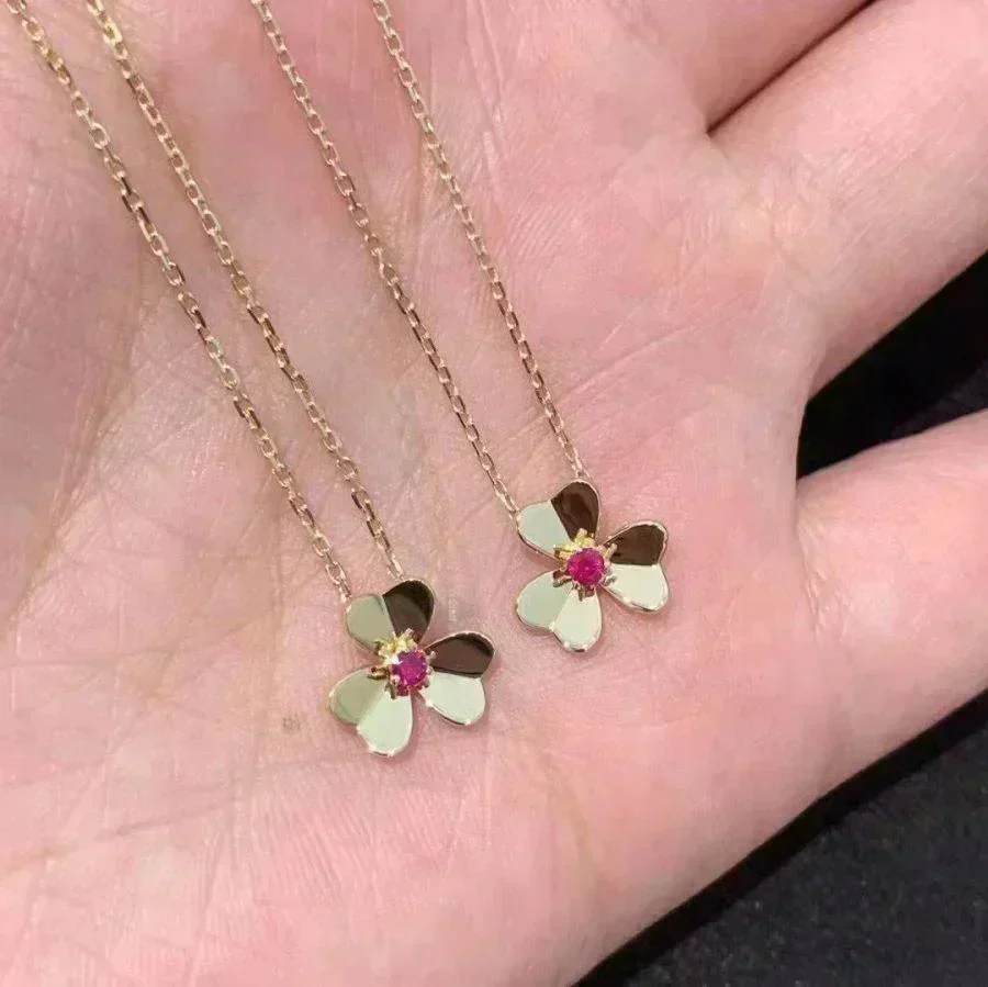 [VA]FRIVOLE GOLD FLOWER NECKLACE