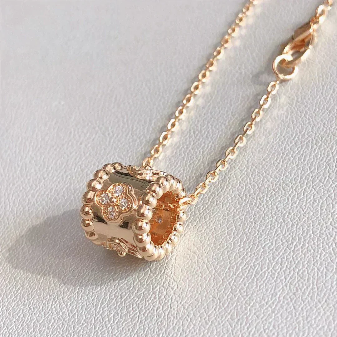 [VA]PERLEE PEDANT NECKLACE GOLD / ROSE GOLD