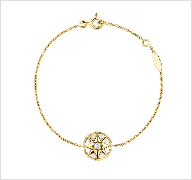 [CD]STAR DIAMOND MOP GOLD NECKLACE