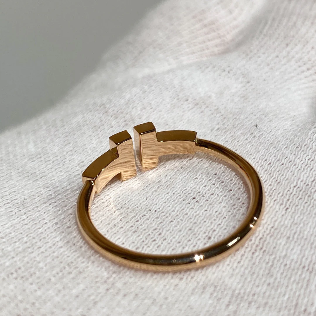 [TF]T WIRE RING DIAMOND ROSE GOLD