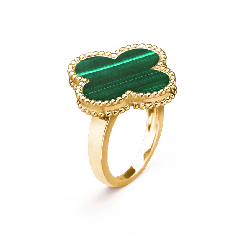 [VA]CLOVER MALACHITE RING