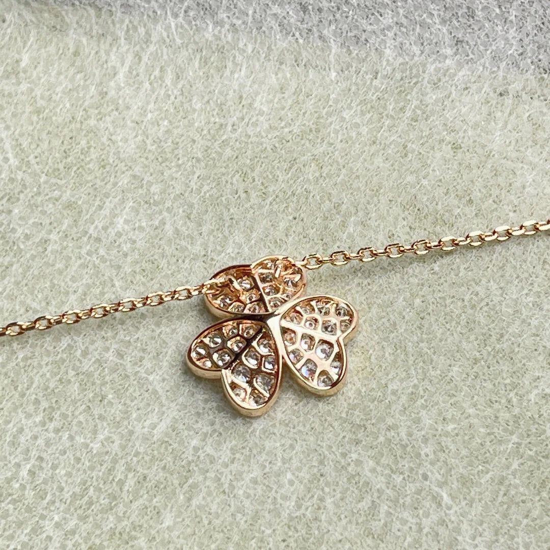 [VA]FLOWER DIAMOND NECKLACE