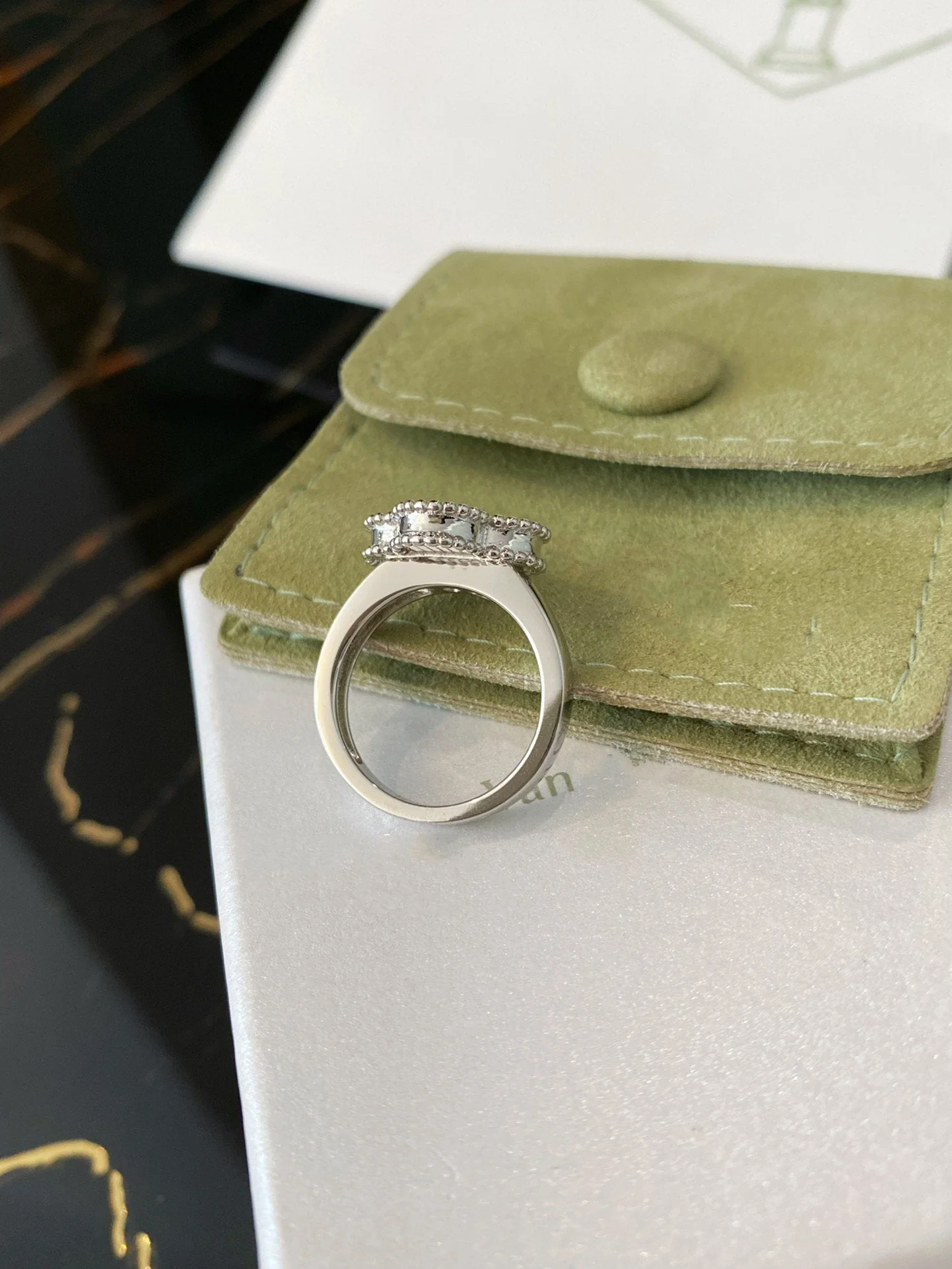 [VA]CLOVER SILVER RING