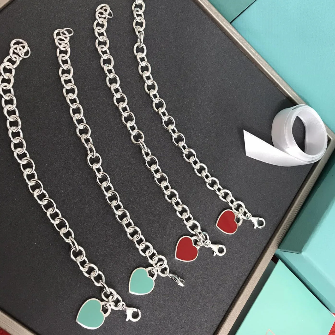 [TF]HEART TAG BRACELET SILVER MEDIUM