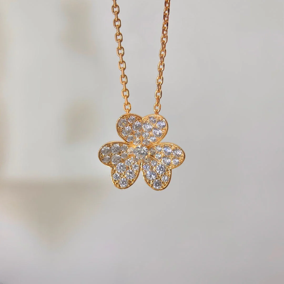 [VA]FLOWER DIAMOND NECKLACE