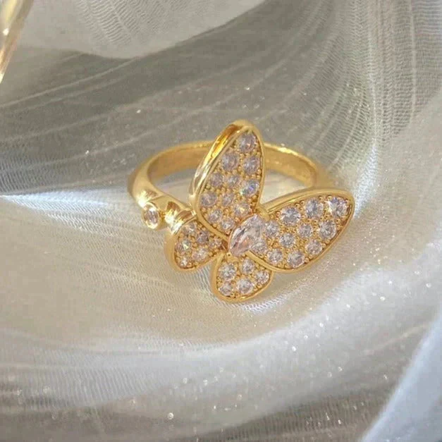 [VA]BUTTERFLY DIAMOND RING