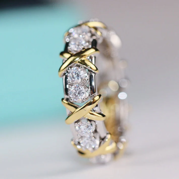 [TF]SIXTEEN STONE RING GOLD