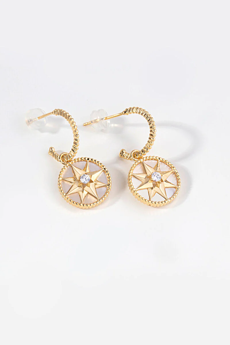 [CD]LUCKY STAR GOLD MOP EARRINGS
