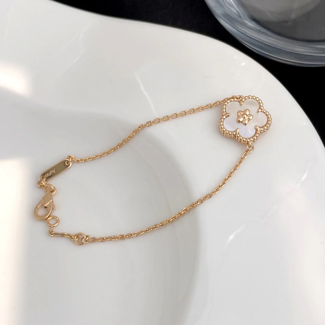 [VA]LUCKY SPRING ROSE GOLD MOP BRACELET