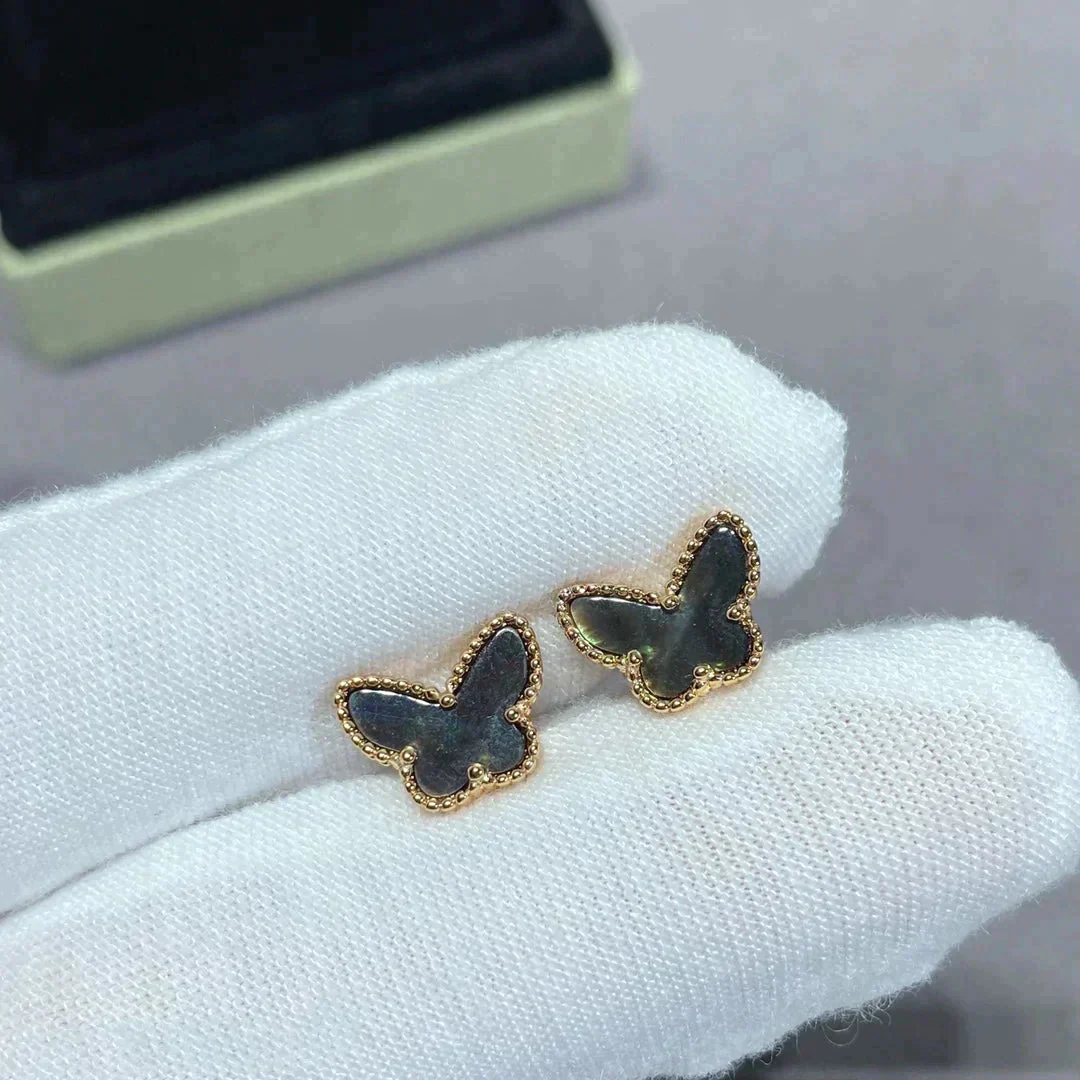 [VA]BUTTERFLY DARK MOP  EARRINGS