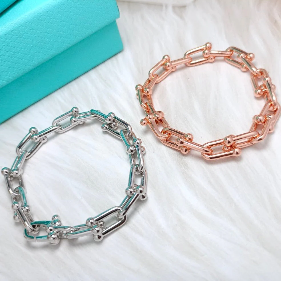 [TF]HARDWEAR BRACELET PINK GOLD AND SILVER