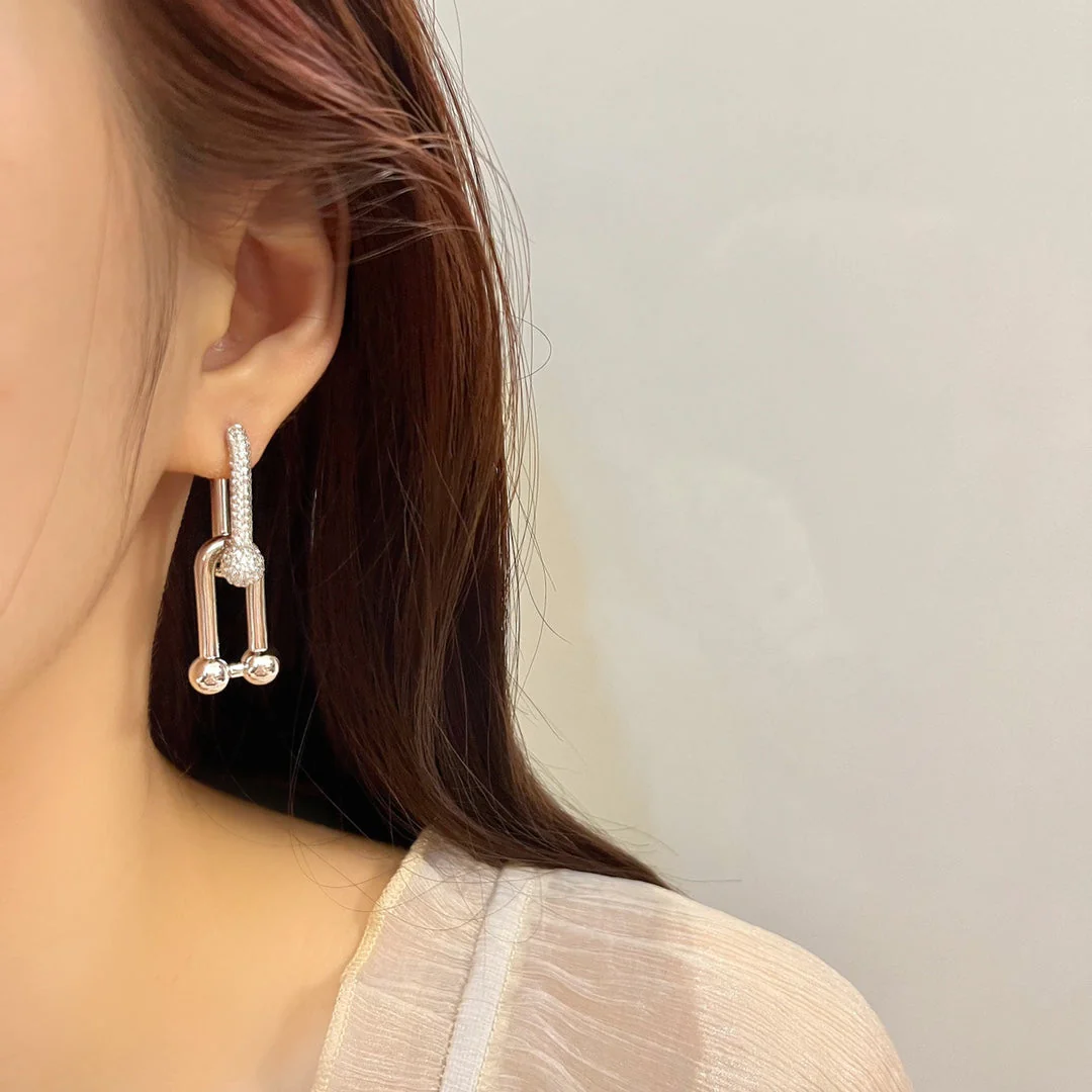 [TF]HARDWEAR DROP DIAMONDS EARRINGS