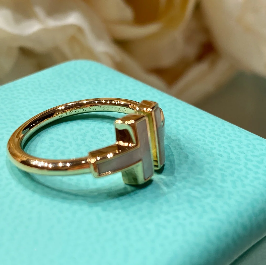 [TF]T WIRE MOP RING ROSE GOLD
