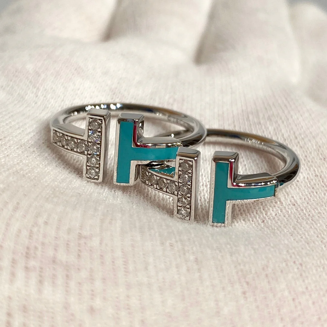 [TF]T WIRE TURQUOISE DIAMOND RING SILVER