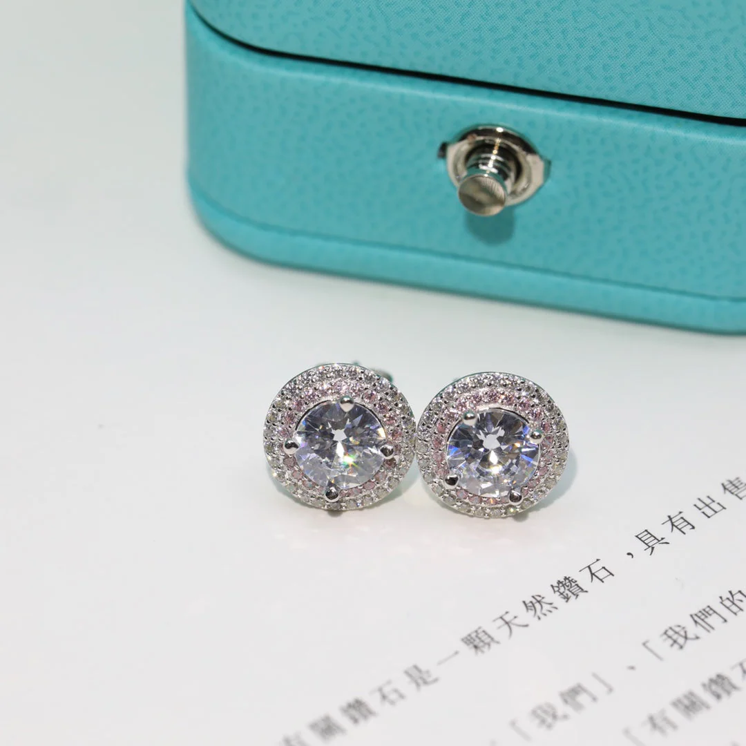 [TF]ROUND HALO EARRINGS