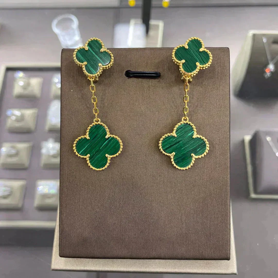 [VA]CLOVER 2 MOTIFS  EARRINGS (MULTIPLE CHOICESC