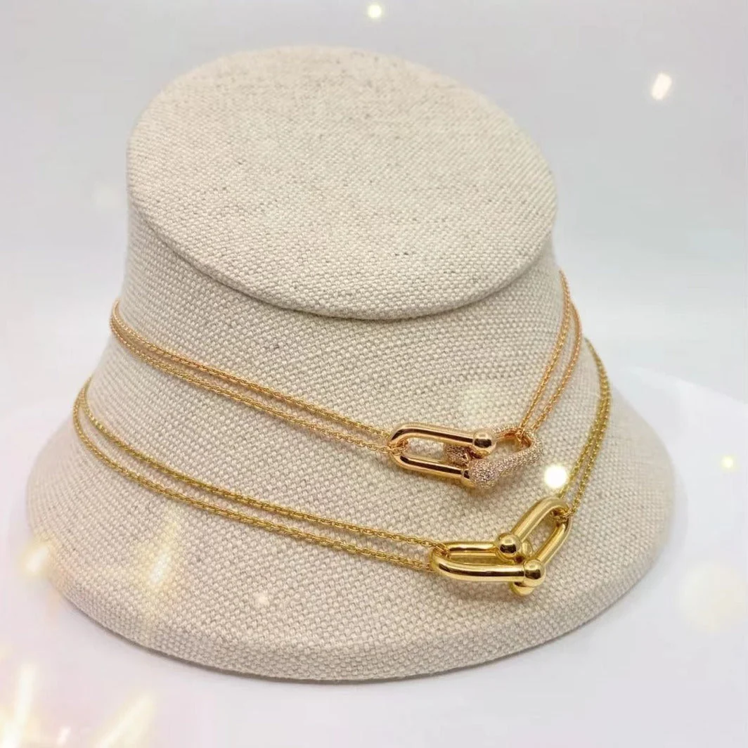 [TF]HARDWEAR GOLD DOUBLE LINK NECKLACE