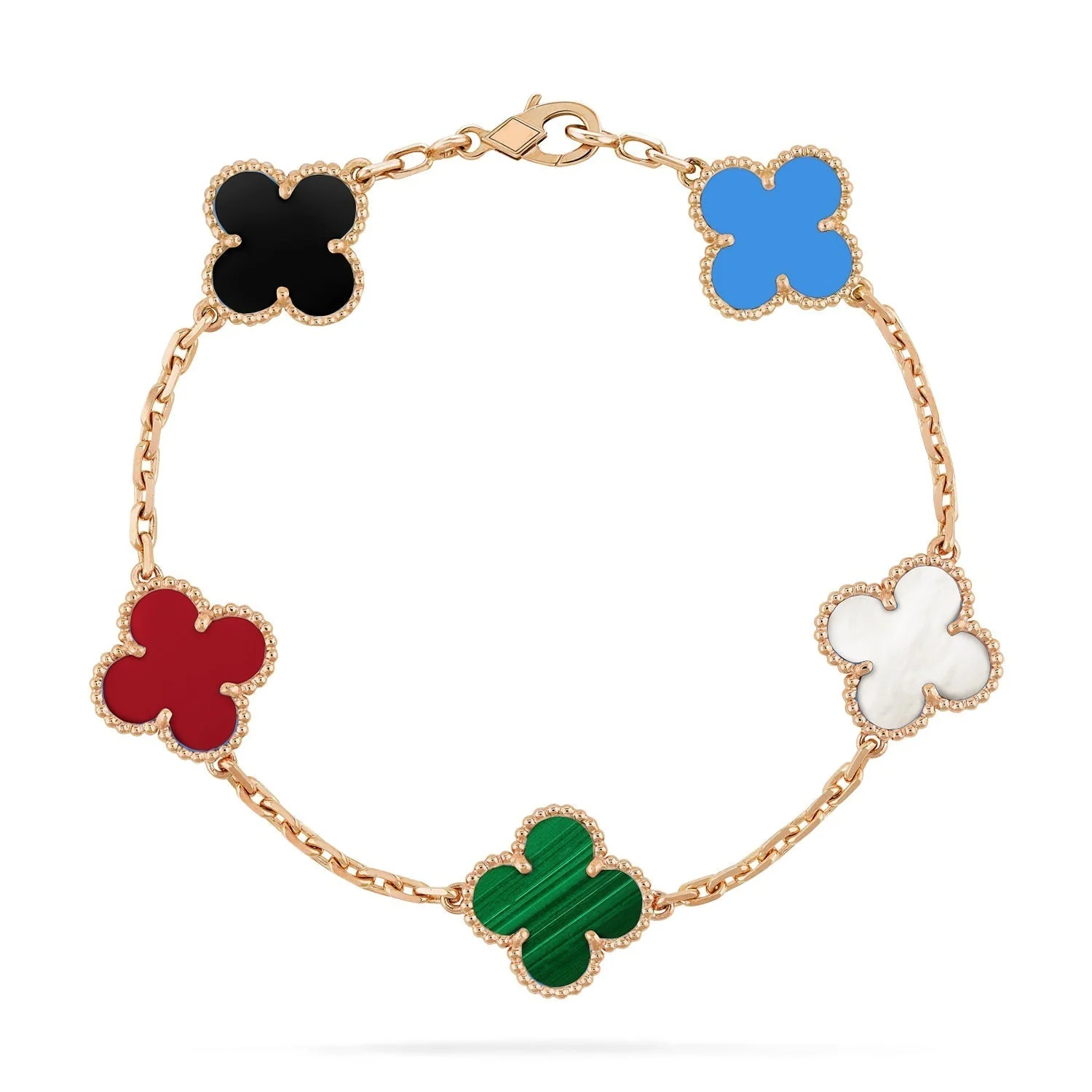 [VA]CLOVER 5 MOTIFS MULTICOLOR  BRACELET