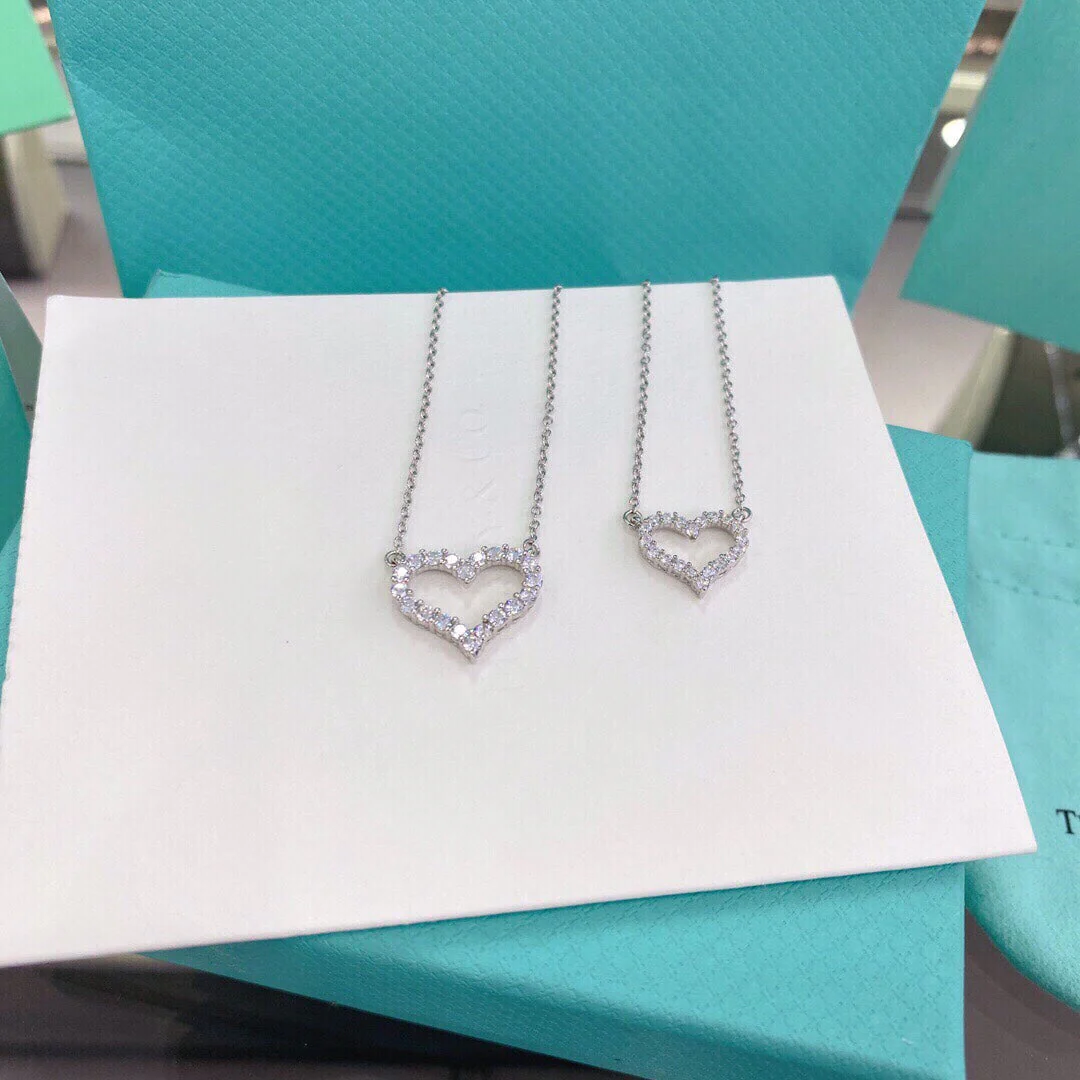 [TF]HEART-SHAPED DIAMOND NECKLACE