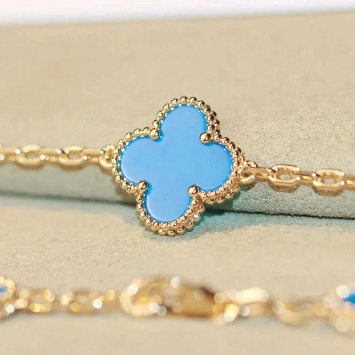 [VA]CLOVER 20 MOTIFS TURQUOISE GOLD
