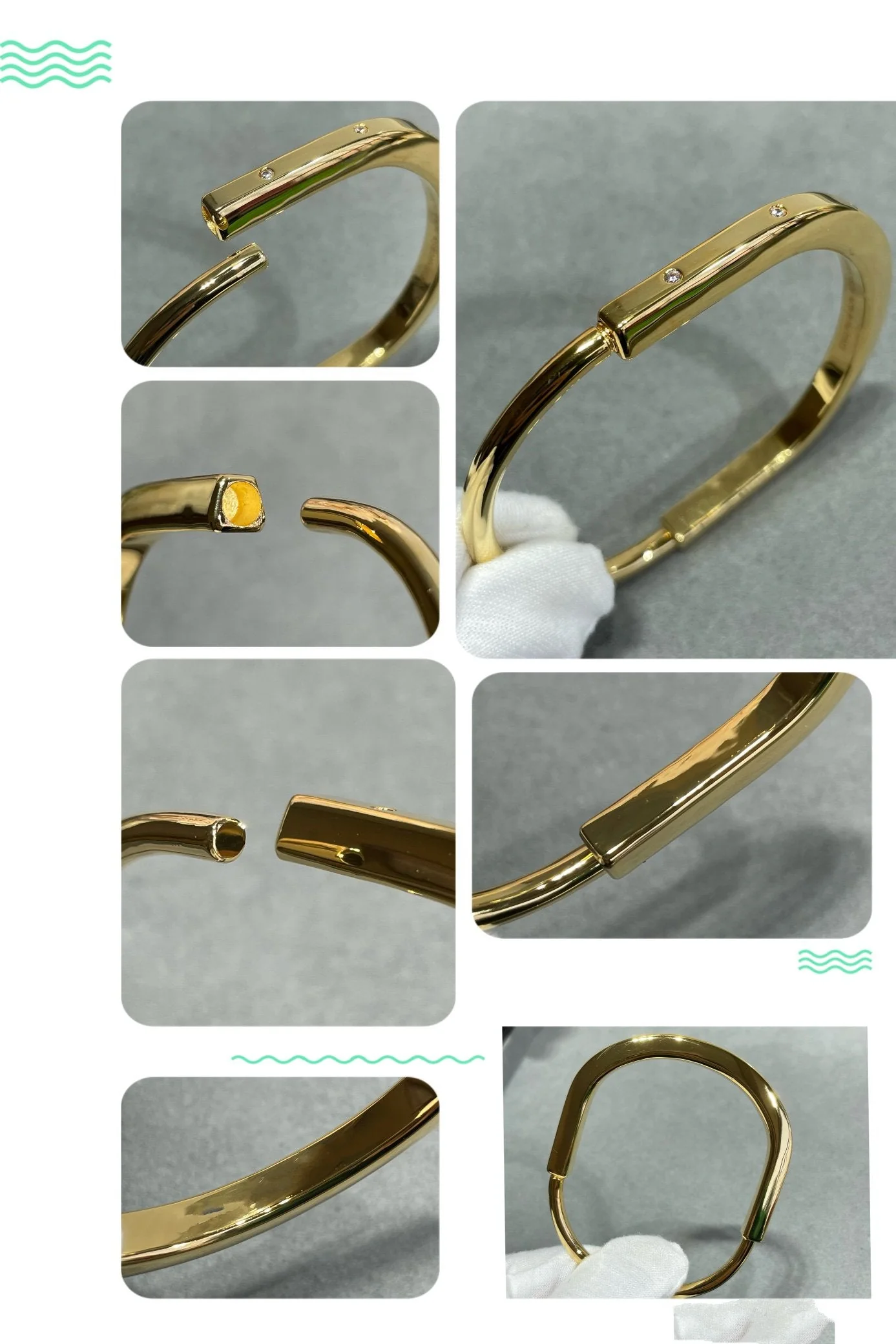 [TF]LOCK BRACELET 8 DIAMOND