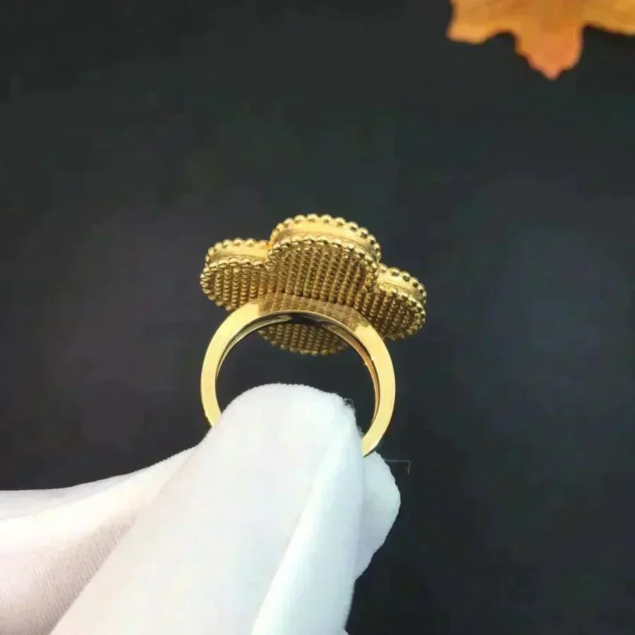 [VA]CLOVER MALACHITE RING