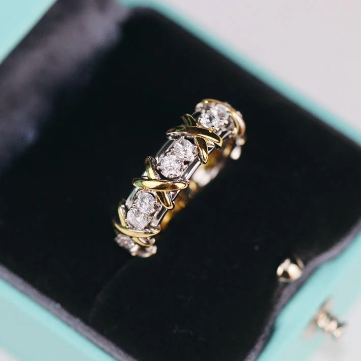 [TF]SIXTEEN STONE RING GOLD