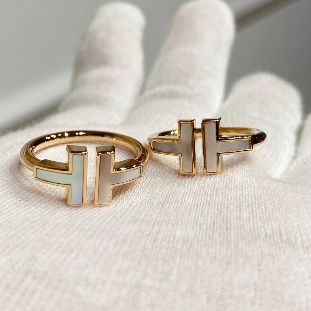 [TF]T WIRE MOP RING ROSE GOLD