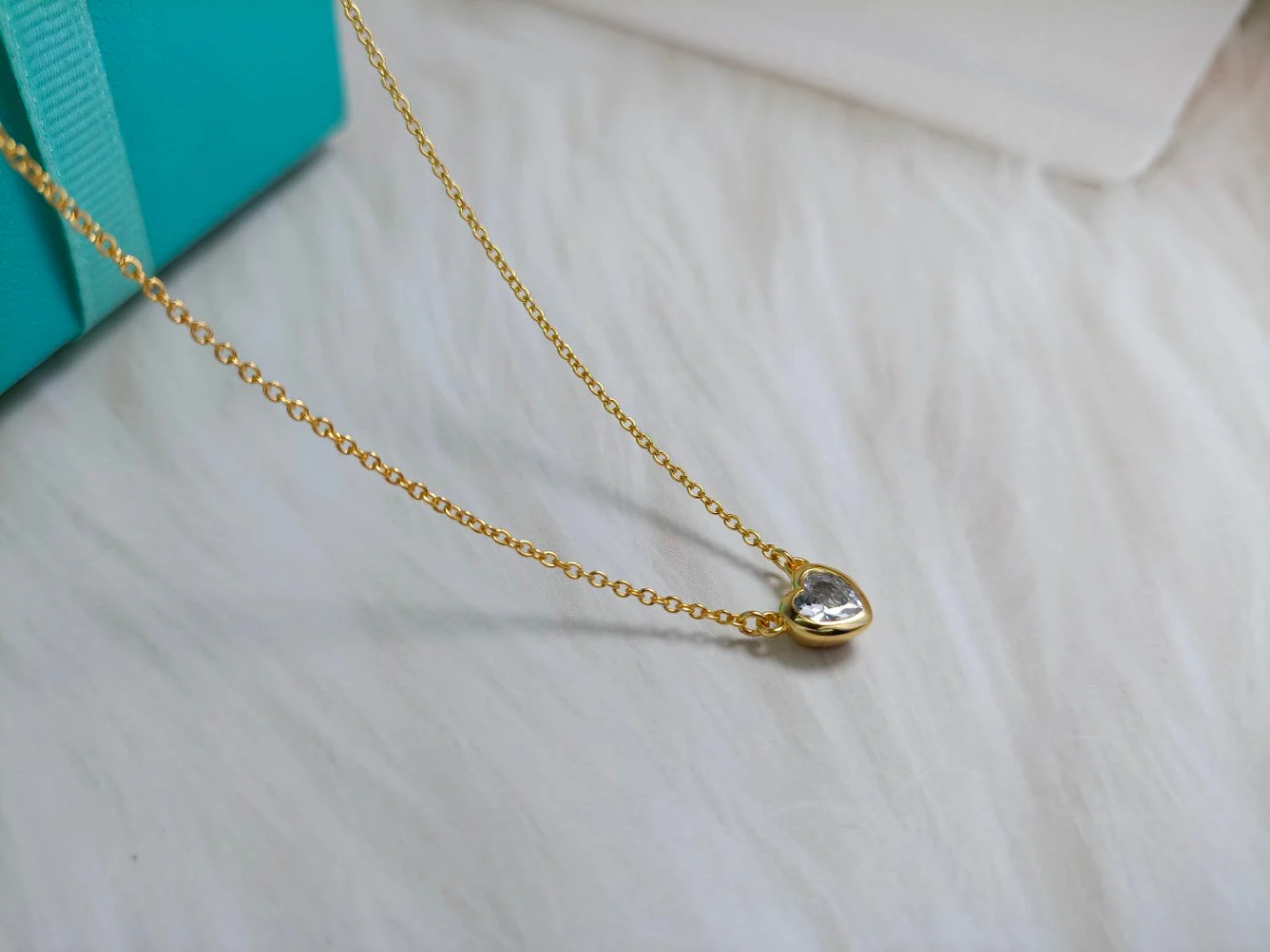 [TF]HEART BIG DIAMOND NECKLACE