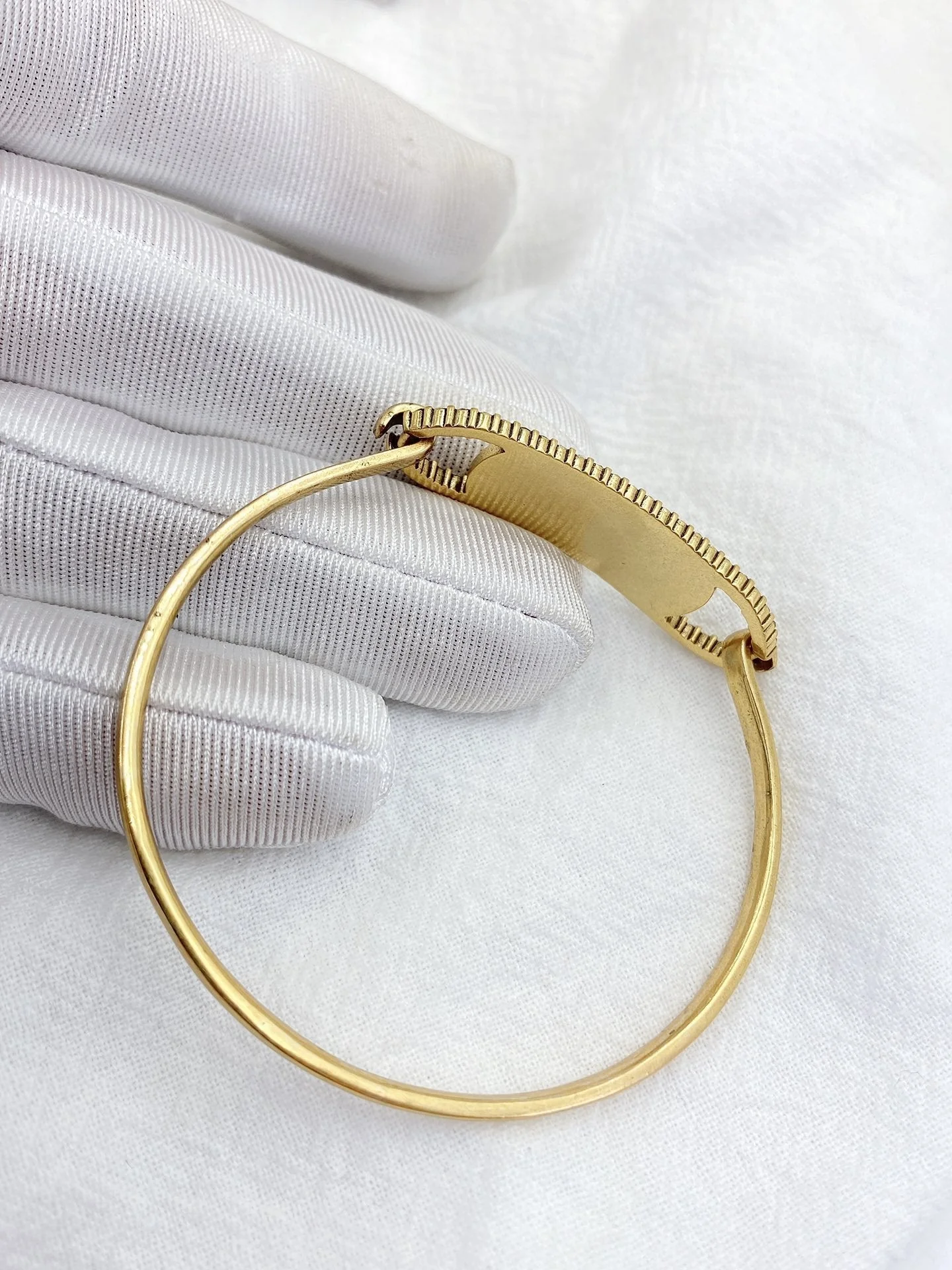 [CD]DIO OVAL LETTER BRACELET GOLD DIAMOND