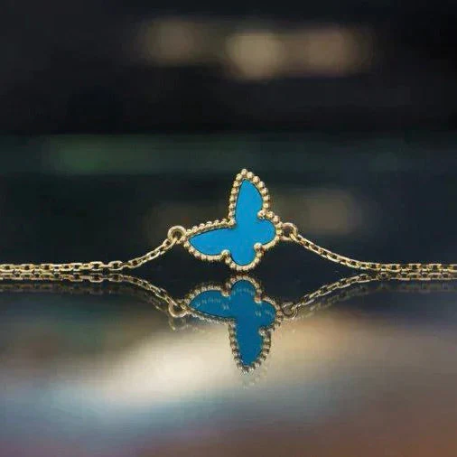 [VA]BUTTERFLY TURQUOISE BUTTERFLY BRACELET