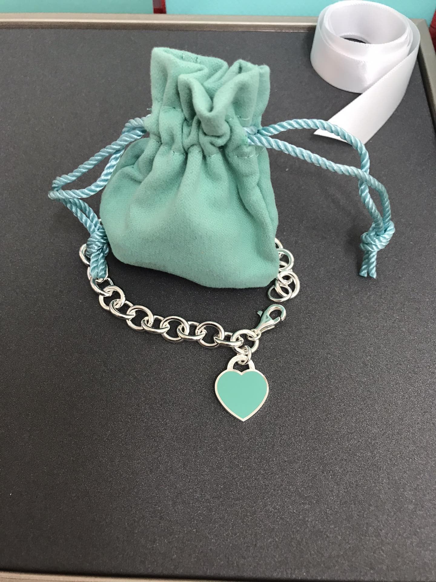 [TF]HEART TAG BRACELET SILVER MEDIUM