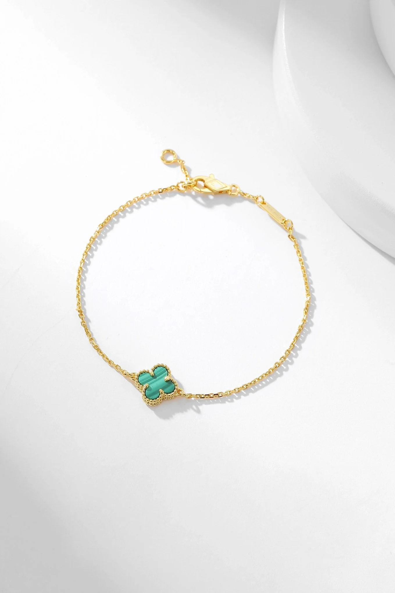[VA]CLOVER BRACELET MALACHITE 1 MOTIF