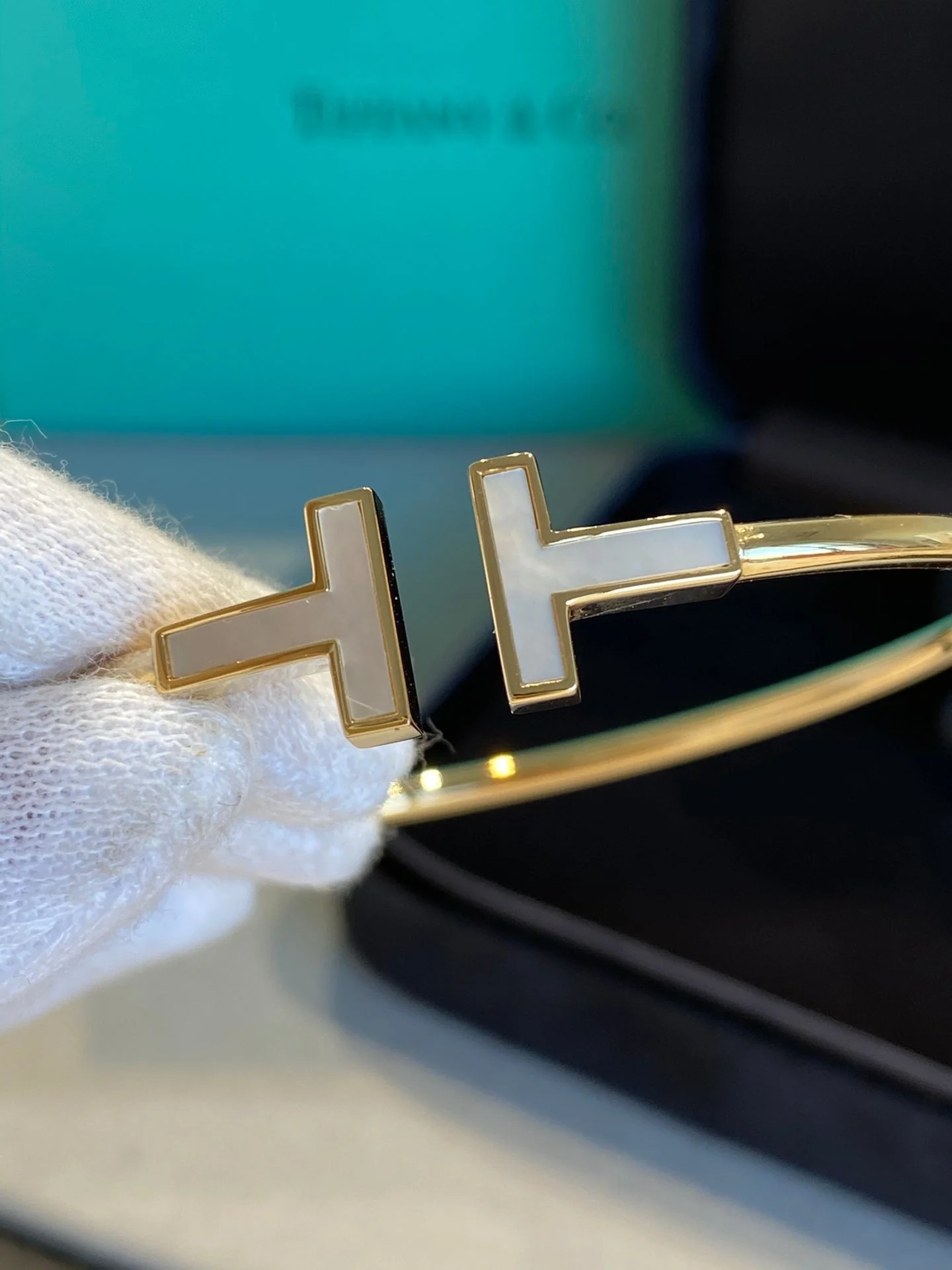 [TF]T BRACELET 1.8MM MOP GOLD