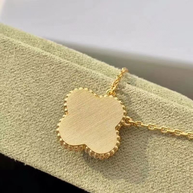 [VA]CLOVER 15MM DIAMOND TURQUOISE NECKLACE