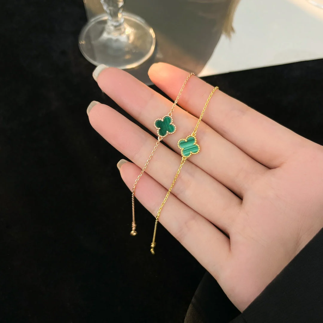 [VA]CLOVER BRACELET MALACHITE 1 MOTIF