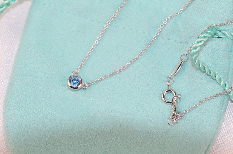 [TF]ELSA PERETTI SERIES SINGLE DIAMOND SIMPLE NECKLACE