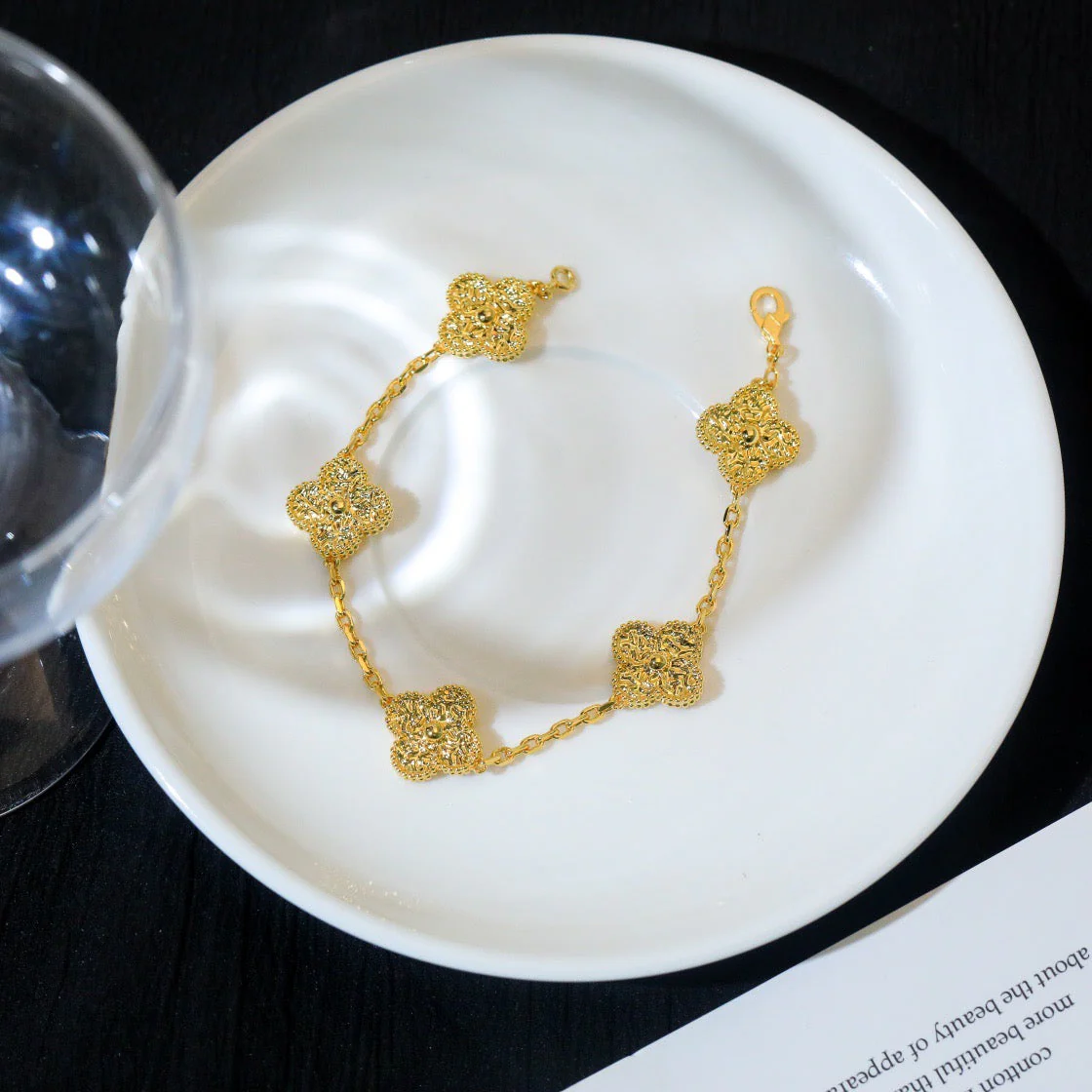 [VA]CLOVER 5 MOTIFS BRONZING BRACELET