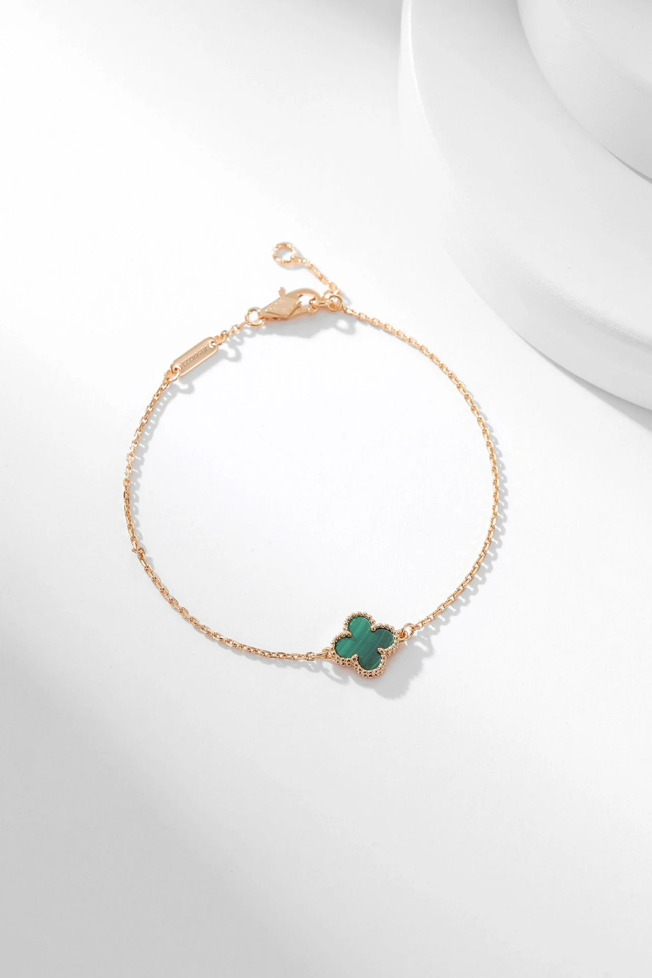 [VA]CLOVER BRACELET MALACHITE 1 MOTIF