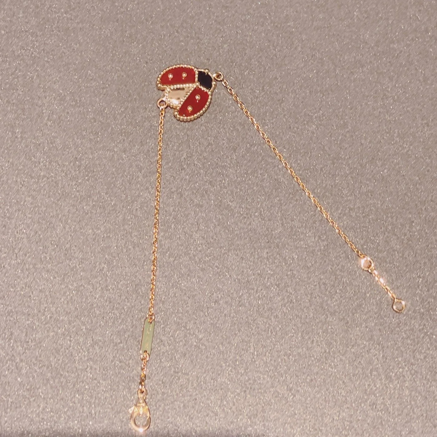 [VA]LUCKY SPRING 1 MOTIF PINK GOLD BRACELET