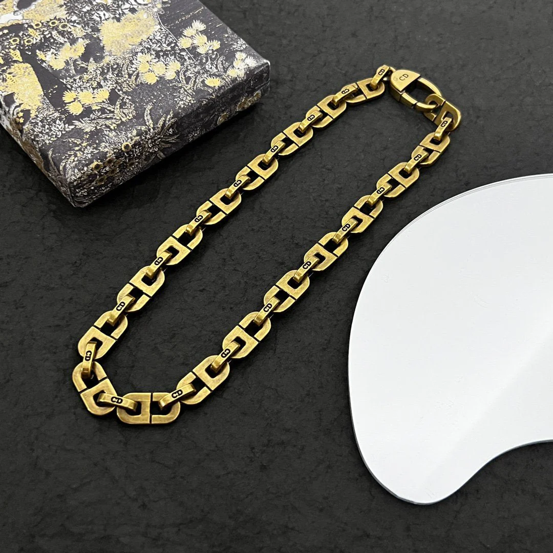 [CD]CHOKER NECKLACE GOLD DIAMOND