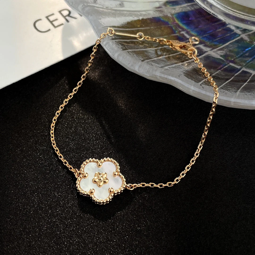 [VA]LUCKY SPRING ROSE GOLD MOP BRACELET