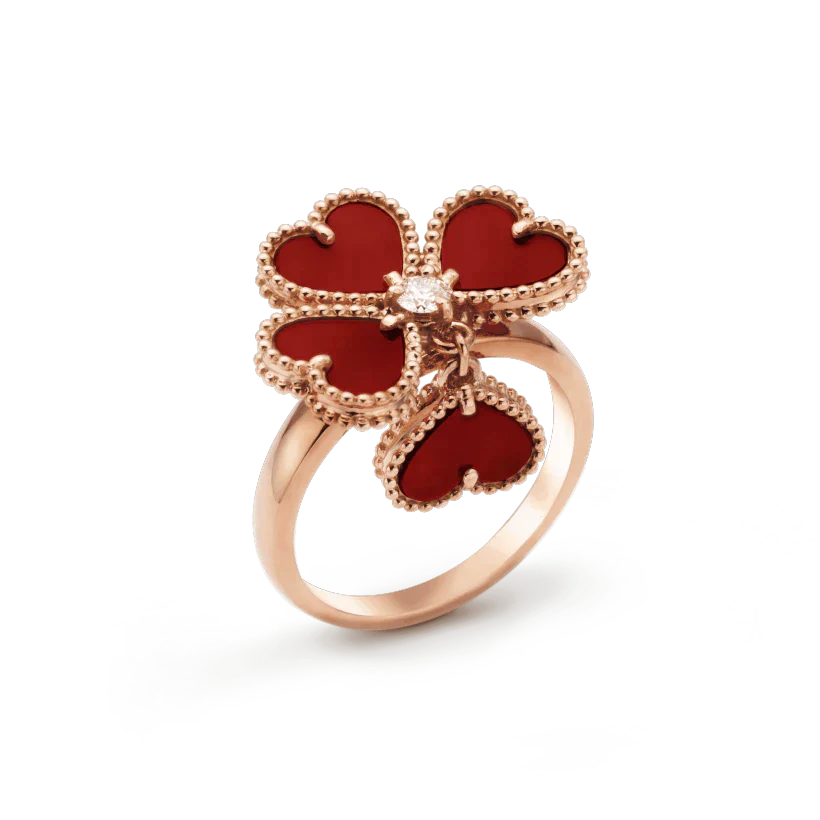 [VA]SWEET CLOVER CARNELIAN RING