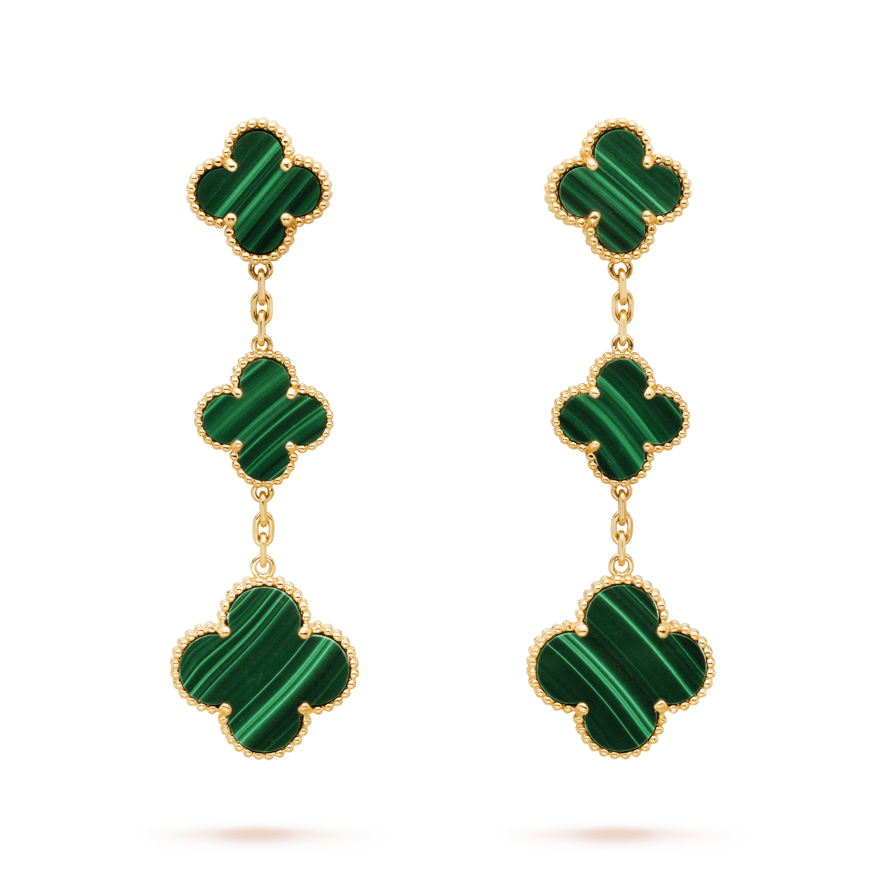 [VA]CLOVER MALACHITE 3 MOTIFS GOLD