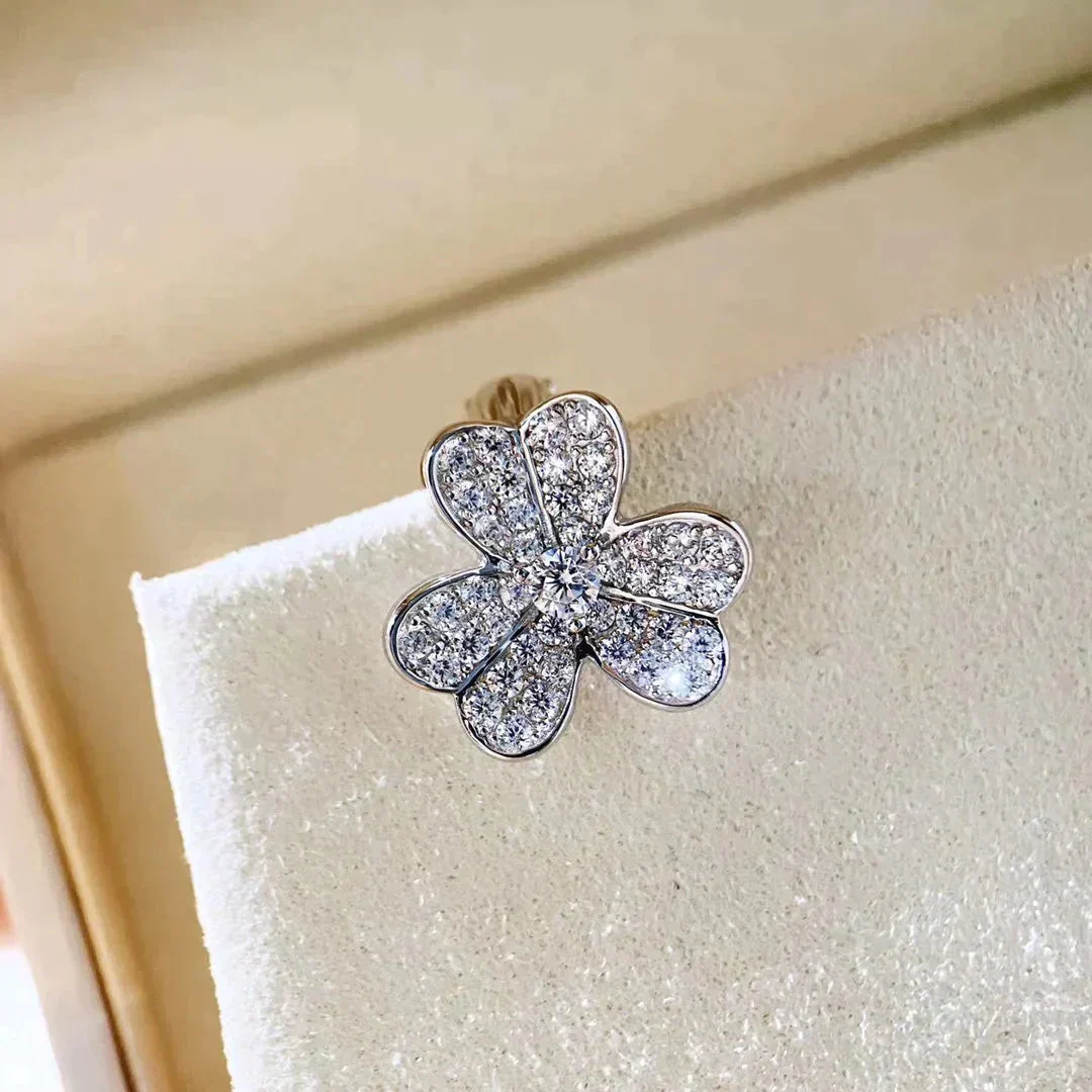 [VA]CLOVER COMOS DIAMOND EARRINGS SILVER