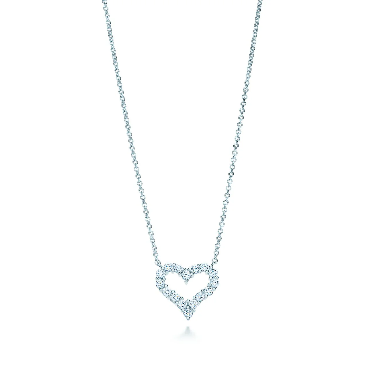 [TF]HEART-SHAPED DIAMOND NECKLACE