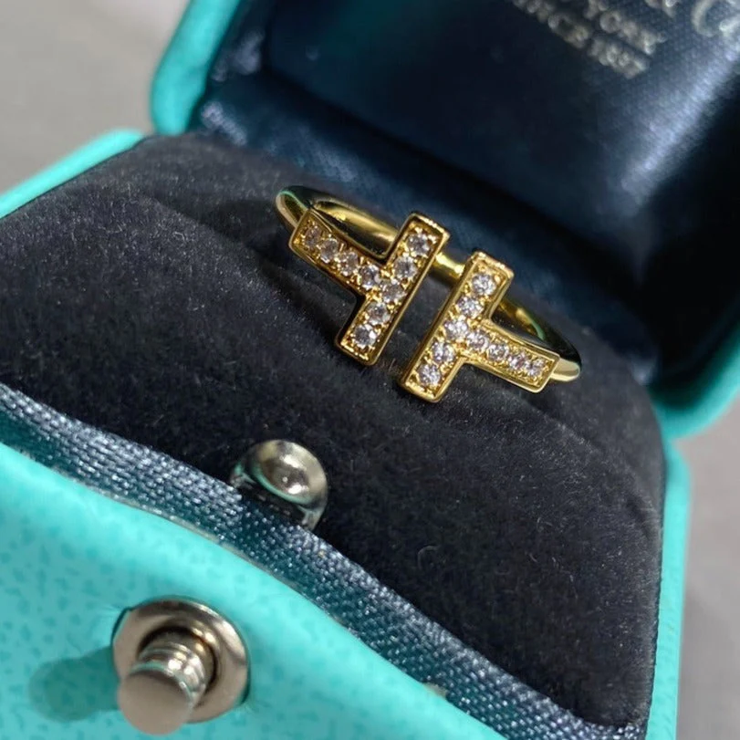 [TF]T WIRE RING DIAMOND GOLD