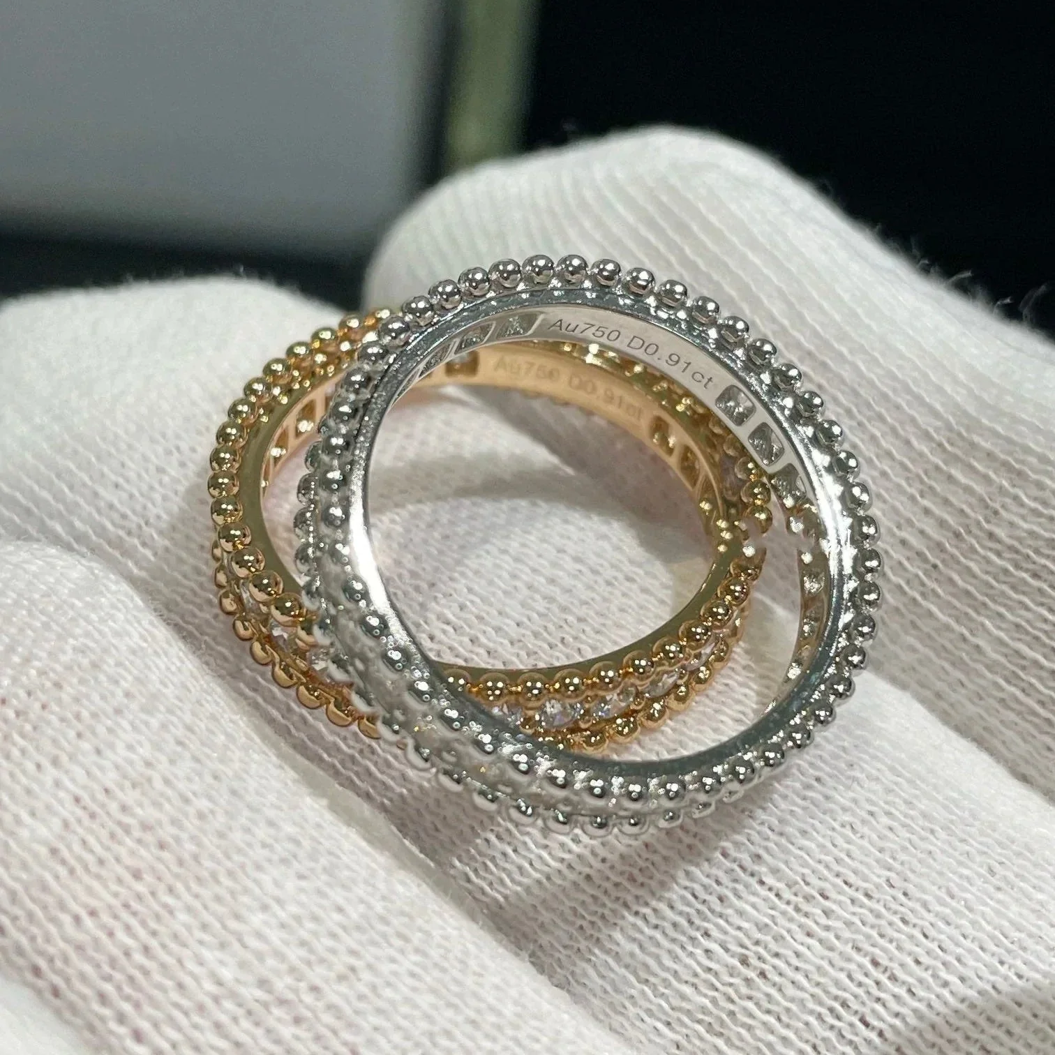 [VA]PERLEE DIAMOND ROSE GOLD RING