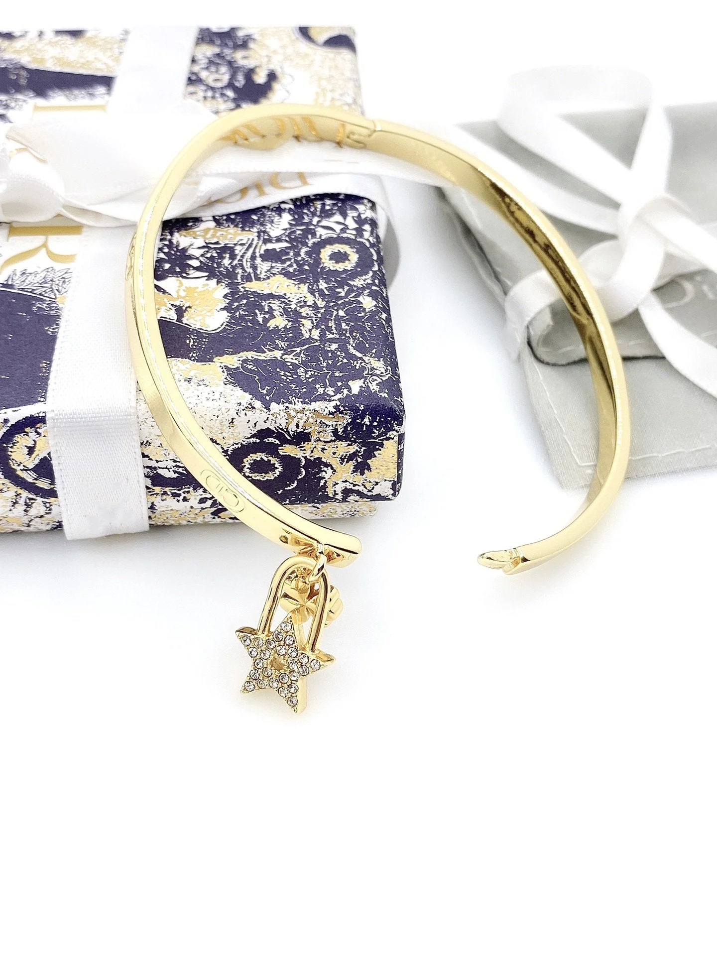 [CD] STAR LOCK BRACELET GOLD DIAMOND